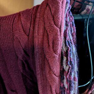 Talbots Ribbed Shawl Collar Knit Blazer